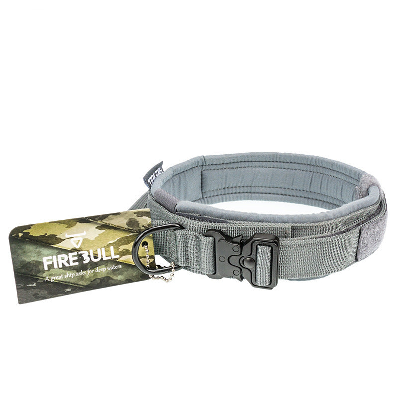 Pet tactical collar leash - My Store Grey / A / L Pet suplies