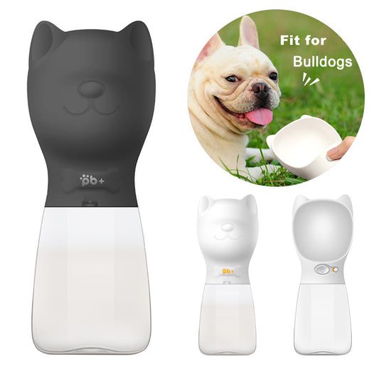 Dog Pet Drinker French Bulldog Drinker - My Store black Pet suplies