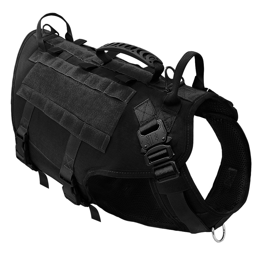 Dog Outdoor Tactical Harness - My Store Black / L Pet suplies