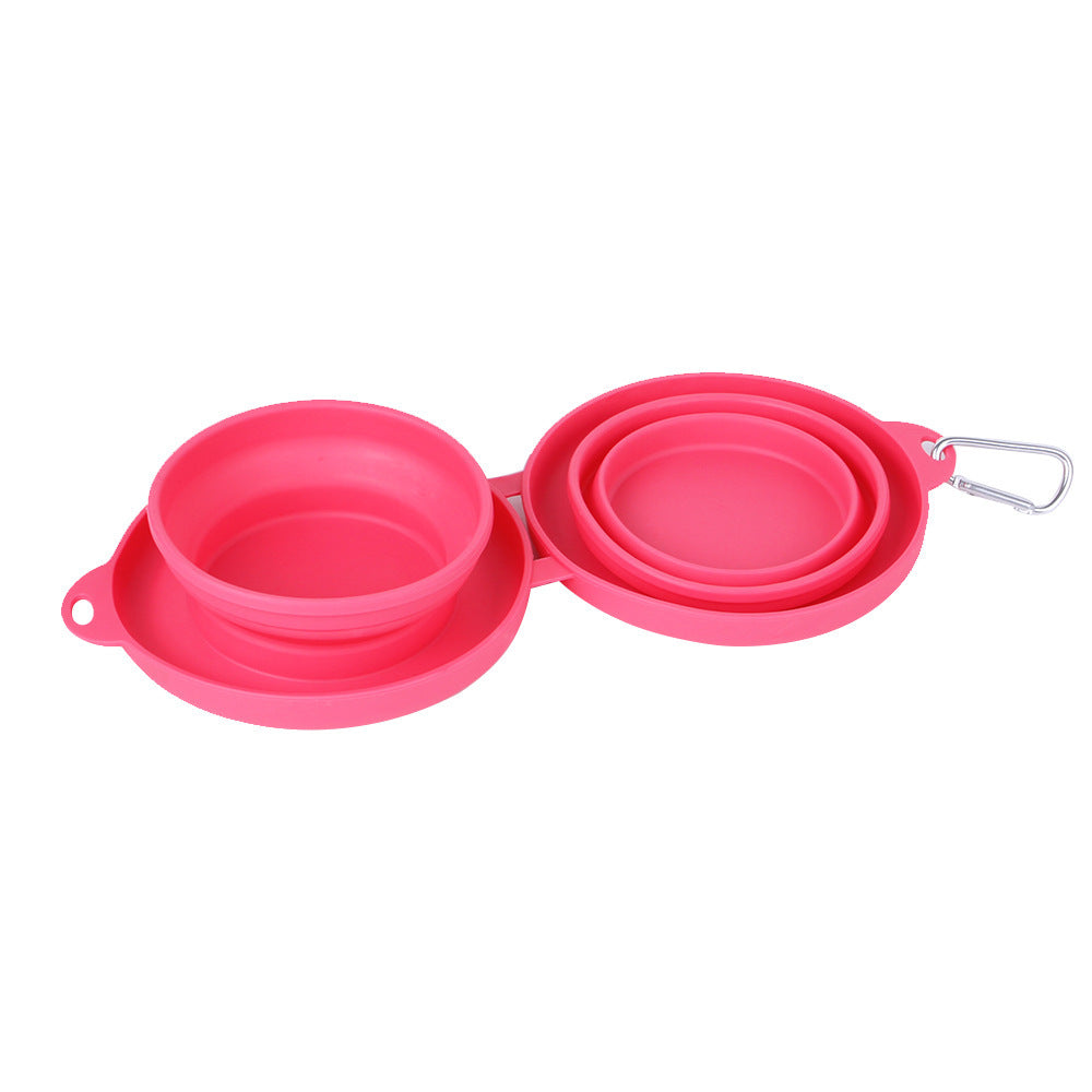 Pet double collapsible bowl - My Store Red Pet suplies